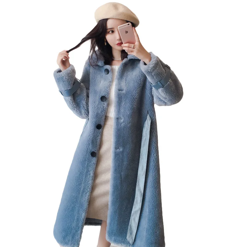 Новинка 2019 зимнее повседневное женское кашемировое комбинированное меховое