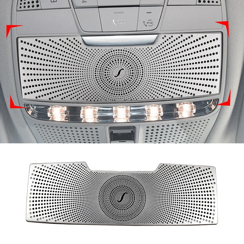 

For Mercedes Benz C Class W205 GLC Car Reading Light Cover trim decoration strips Interior roof Lamp Frames auto accessories