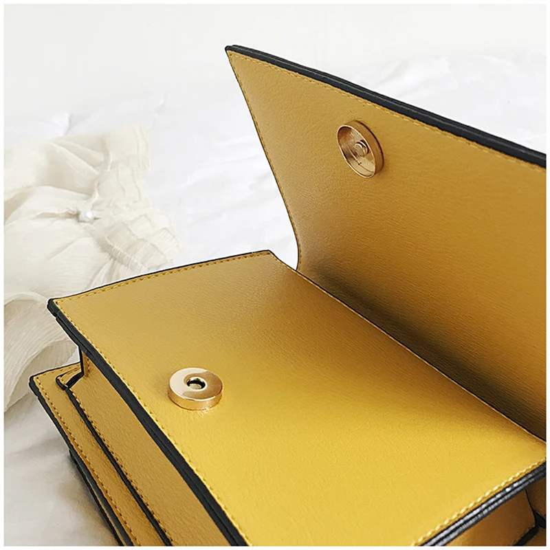 2019 Новая высококачественная маленькая квадратная сумка на одно плечо женская