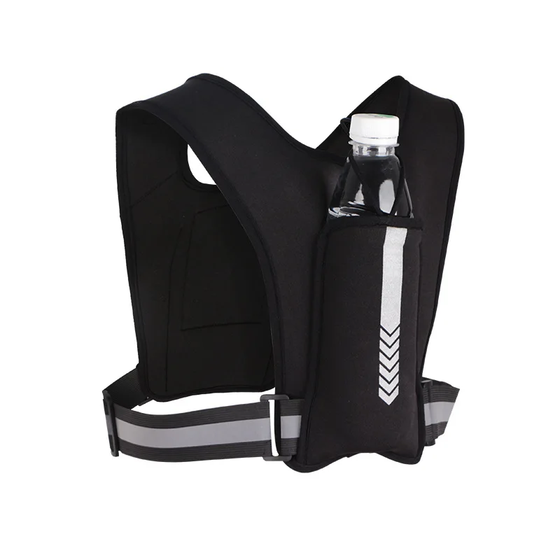 Multifunctional Outdoor Reflective Sports Fitness Chest Vest Running Jogging Bag Backpack With Cell Mobile Phone Pocket