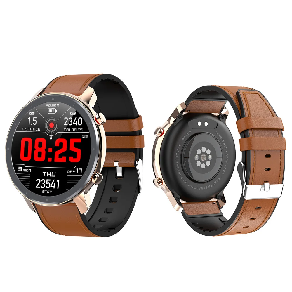 

Новинка 2020, мужские Смарт-часы ECG PPG с сенсорным экраном 1,3 дюйма, IP68, водонепроницаемые, с пульсометром, Смарт-часы с 60-дневным режимом ожидан...