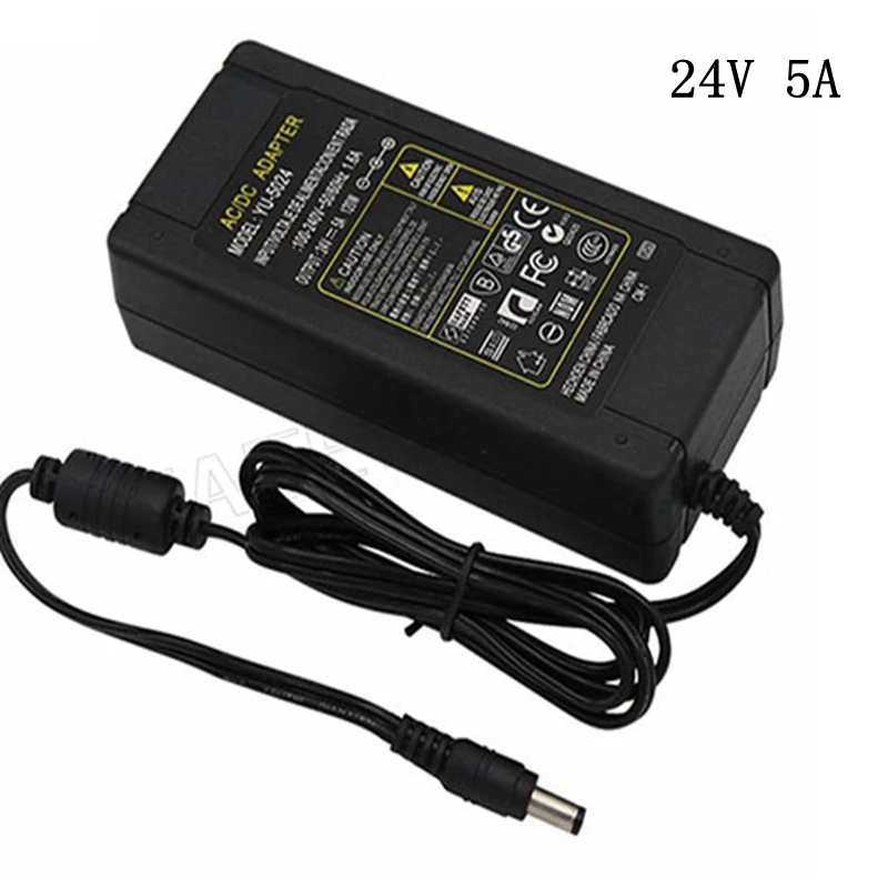 Адаптер питания DC 24 В 1A 2A 3A 4A 5A 6A вход AC100-240V выход DC24V светодиодные полосы освещения Трансформаторы ЕС США AU Великобритания разъем
