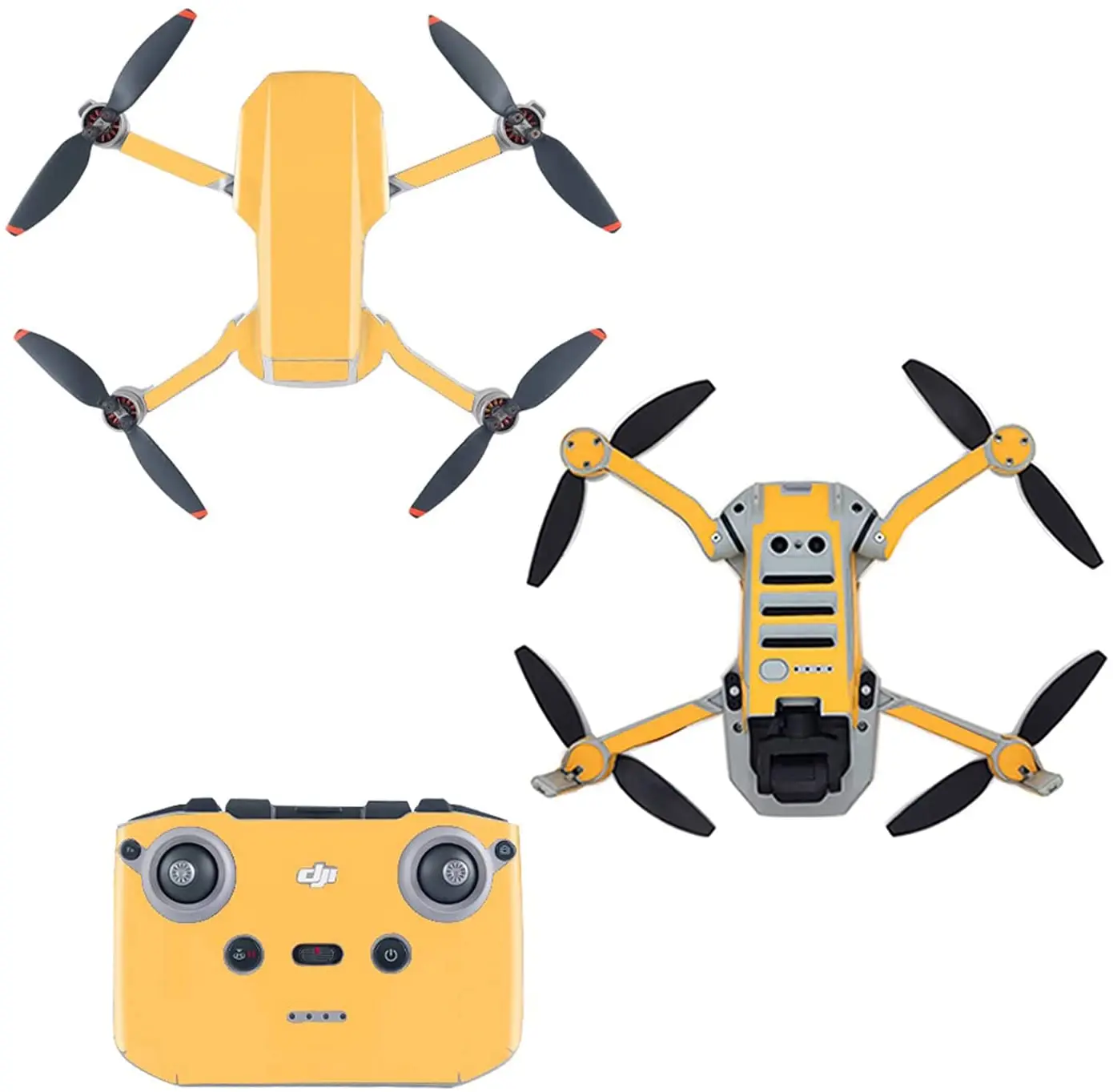 

Водостойкая декоративная наклейка для DJI Mavic Mini 2, чехол для дрона DJI Mini 2, чехол для дрона и контроллера, желтый