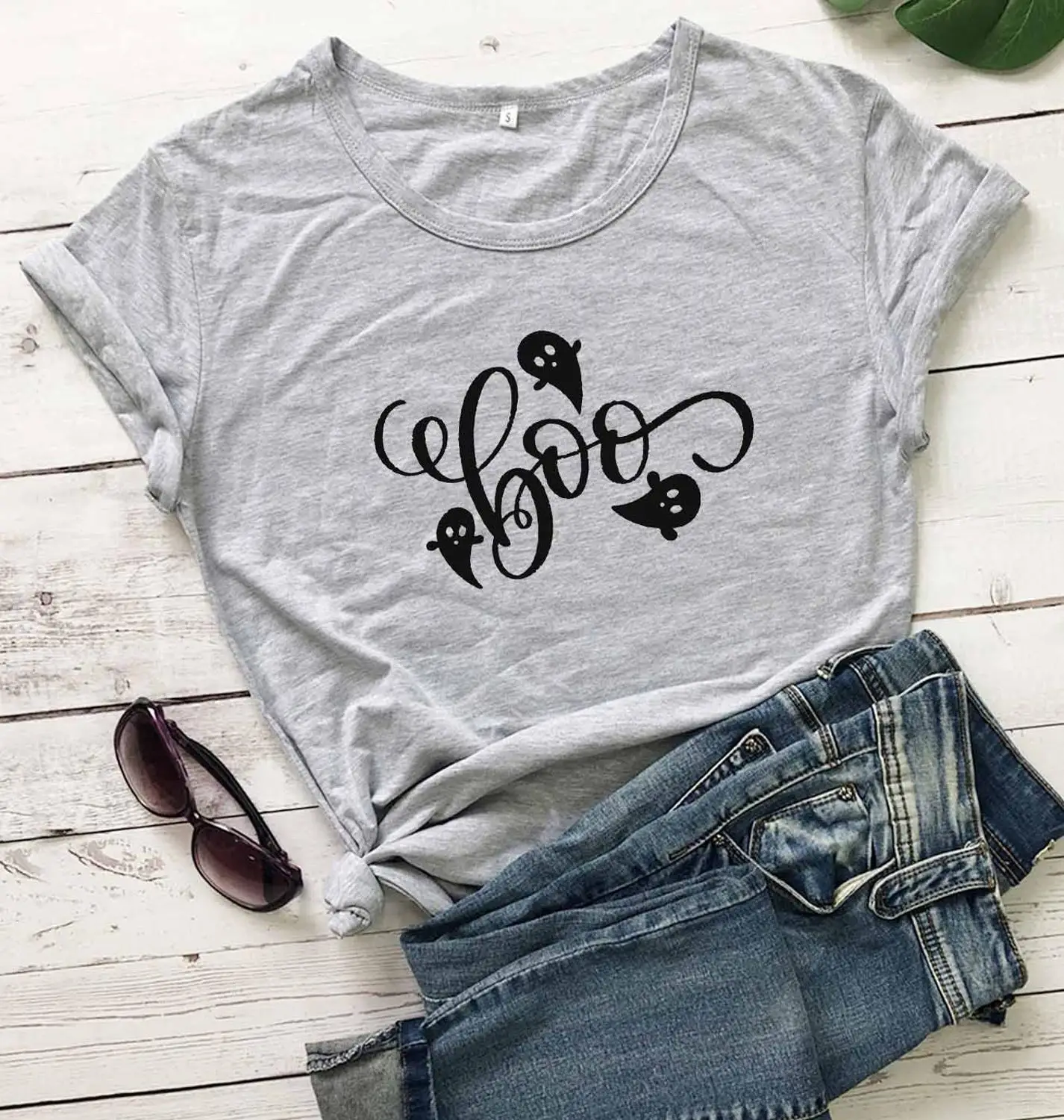 

Хэллоуин boo ужас Графический Призрак Женская мода хипстерская Цитата подарок для молодой девушки футболка для вечерние уличные футболки ми...