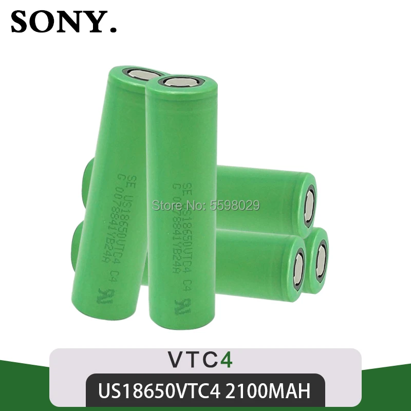 Оригинальный аккумулятор SONY VTC4 18650 3 6 в 2100 мАч US18650 VTC 4 перезаряжаемый литий-ионный