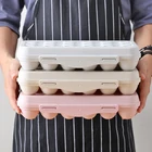 Поднос для яиц в холодильнике, контейнер для яиц с крышкой, пластиковый органайзер для хранения в холодильнике, контейнер для яиц для кухни