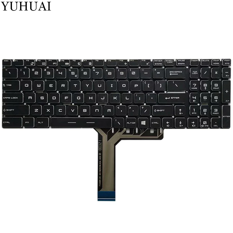 Новая Клавиатура ноутбука США для MSI GE62 2QC 2QD 2QE 2QF 2QL Клавиатура США