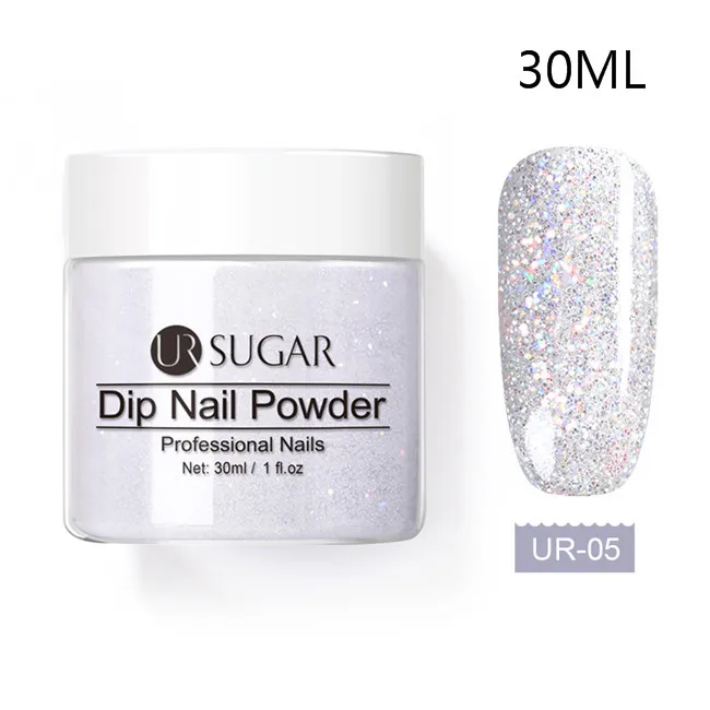 Ur Sugar 5 мл желе розовый Dip порошок для ногтей градиент французские ногти погружение порошок блеск украшение натуральный сухой без лампы - Цвет: 30ML Color 5