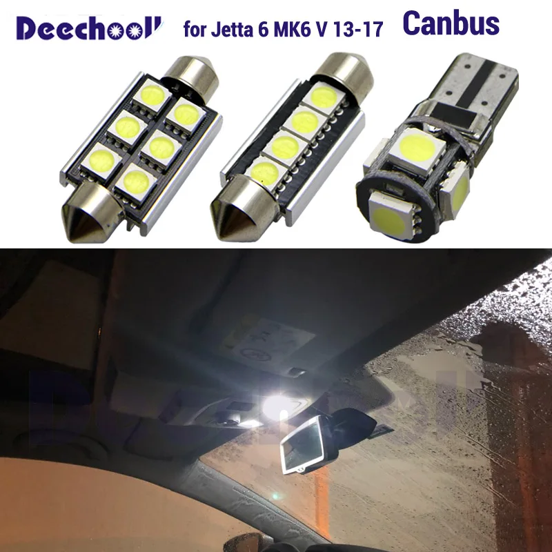 17x Canbus Светодиодная лампа багажника + внутренняя Карта Купол Footwell солнцезащитный
