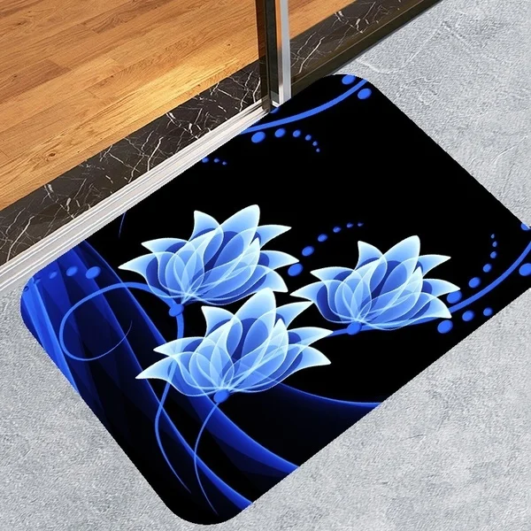 Декоративная занавеска для душа в ванную комнату набор нескользящих ковриков