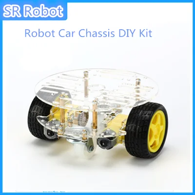 1 Набор 2WD мини круглый двухслойный умный робот шасси автомобиля DIY для Arduino RC