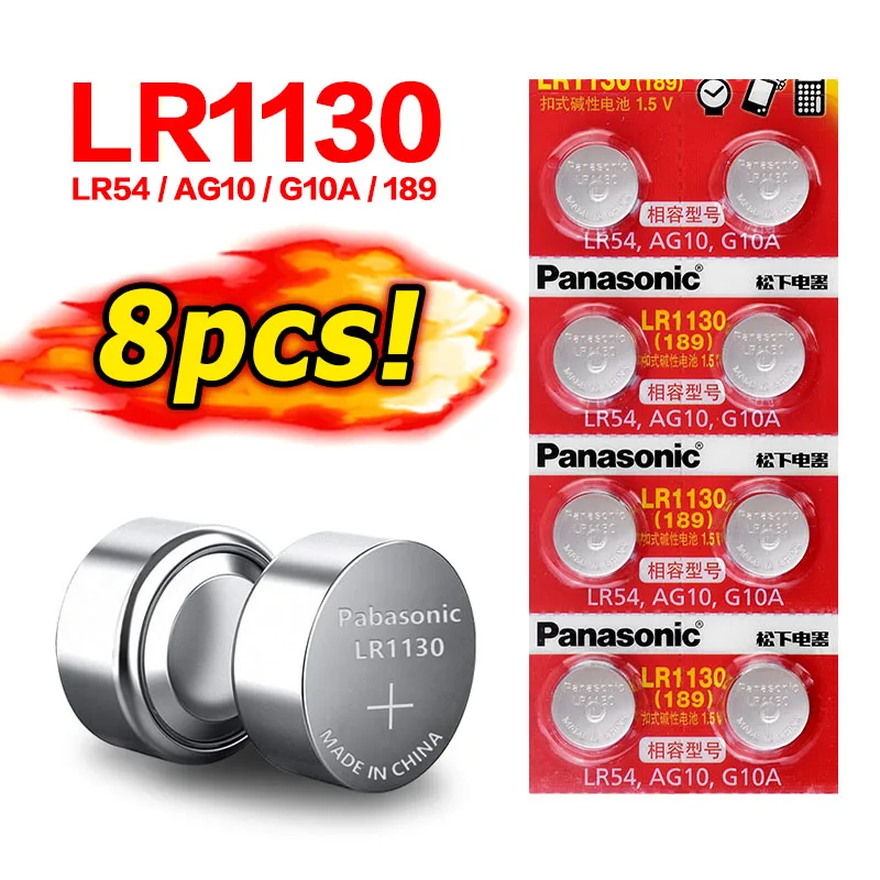 Батарейка AG10 LR1130 LR54 кнопочные элементы 1 5 в щелочная D189 D389 D390 G10 G10A 1159SO 1168A 189 для
