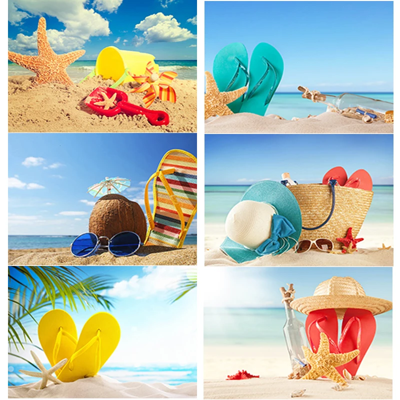 

New 5D DIY Sandy Beach Diamond Painting Sea View Diamond Embroidery Cross Stitch Full Square Round Drill Manual Gift Home Decor