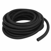 10 5 m 16 x 20 mm plastic corrugated conduit tube for gardenoffice black