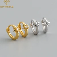 xiyanike silver color star hoop earring female sweet romantic exquisite gorgeous jewelry ear accessories engagement party
