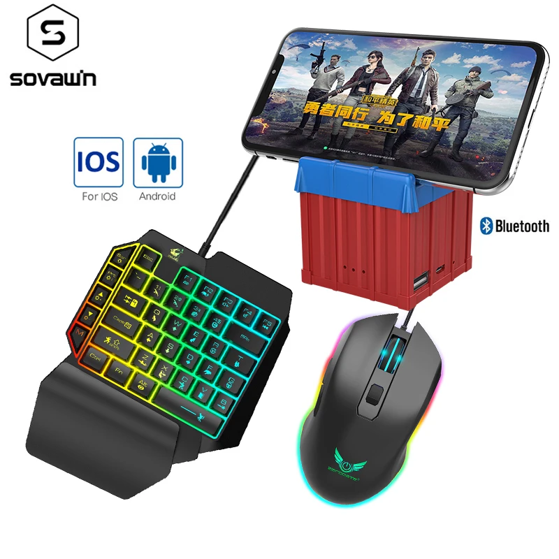 Airdrop Box PUBG контроллер мобильного геймпада Bluetooth 4 0 конвертер игровой клавиатуры