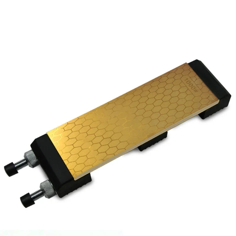 

Titanium Diamond Whetstone Double Sided 400 and 1000 Grits With Size 200*70*8mm Knife Sharpening Stone with Holder h5