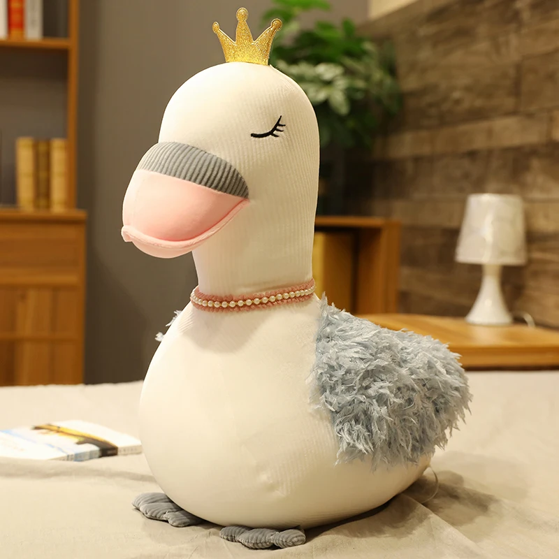 Игрушка плюшевая в виде лебедя 28-65 см | Игрушки и хобби