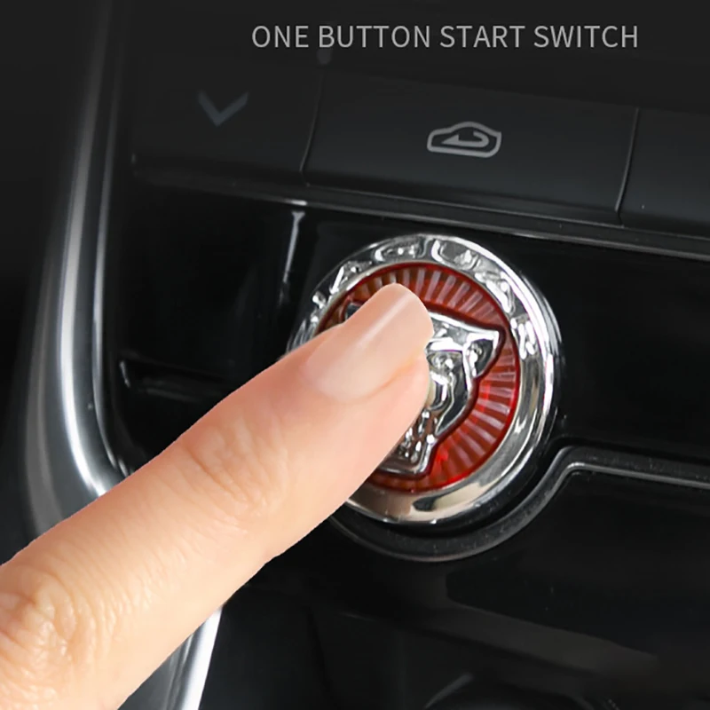 

Car One-Button Start Button Shape Modification Sticker for Jaguar Logo F-PACE XE XF XJ XEL XFL Car Styling Accessories