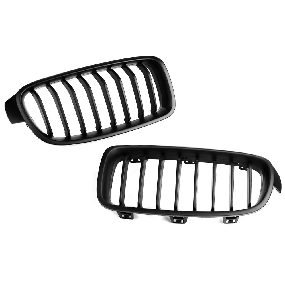Решетки для гриля BMW F30 F31 F35 3 Series 2012 2013 2014 2015 2016 2017 1 пара матовые черные|Гоночные