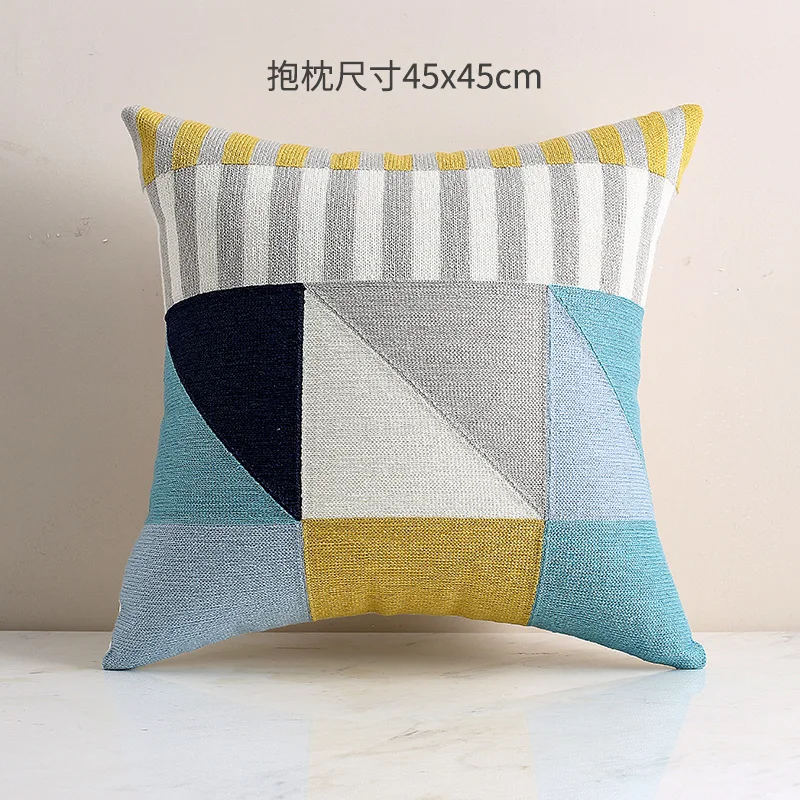

Modern Simplicity with American Style Living Room Sofa Cushion Pillowcase Lumbar Pillow Cushion Nordic Light Luxury Pillow