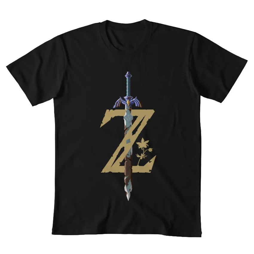 The Legend of Zelda: Breath the Wild Z T shirt legend zelda breath wild logo retro mastersword link archer |