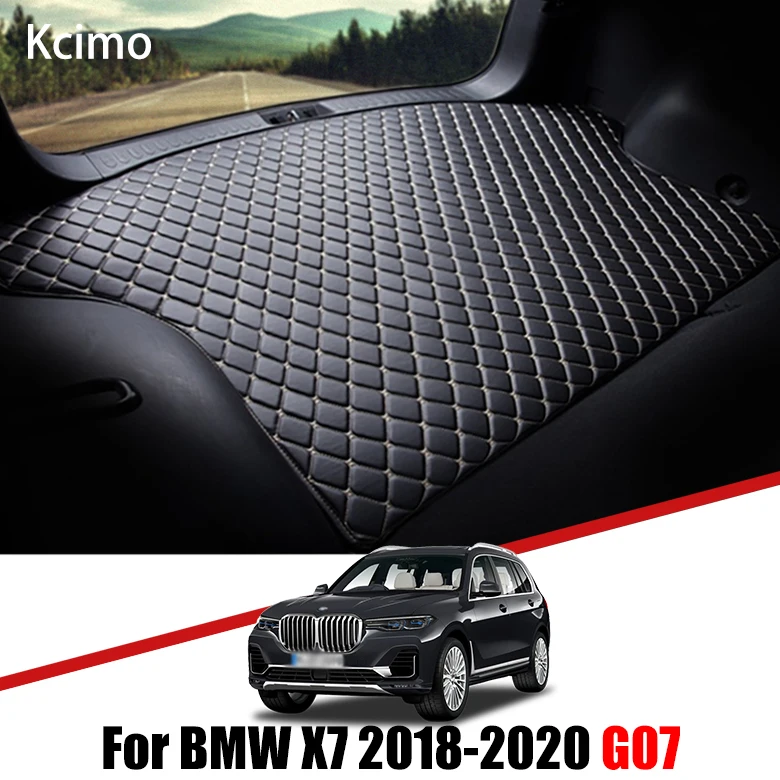 Коврик для багажника автомобиля кожаный коврик BMW X7 G07 2018 2019 2020 вкладыши подкладка