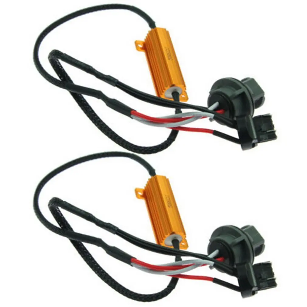 

Automotive 7443 LED Single Resistance Decoding Line 7440LED Turn Signal Fault Eliminator LED Brake Light Decoder