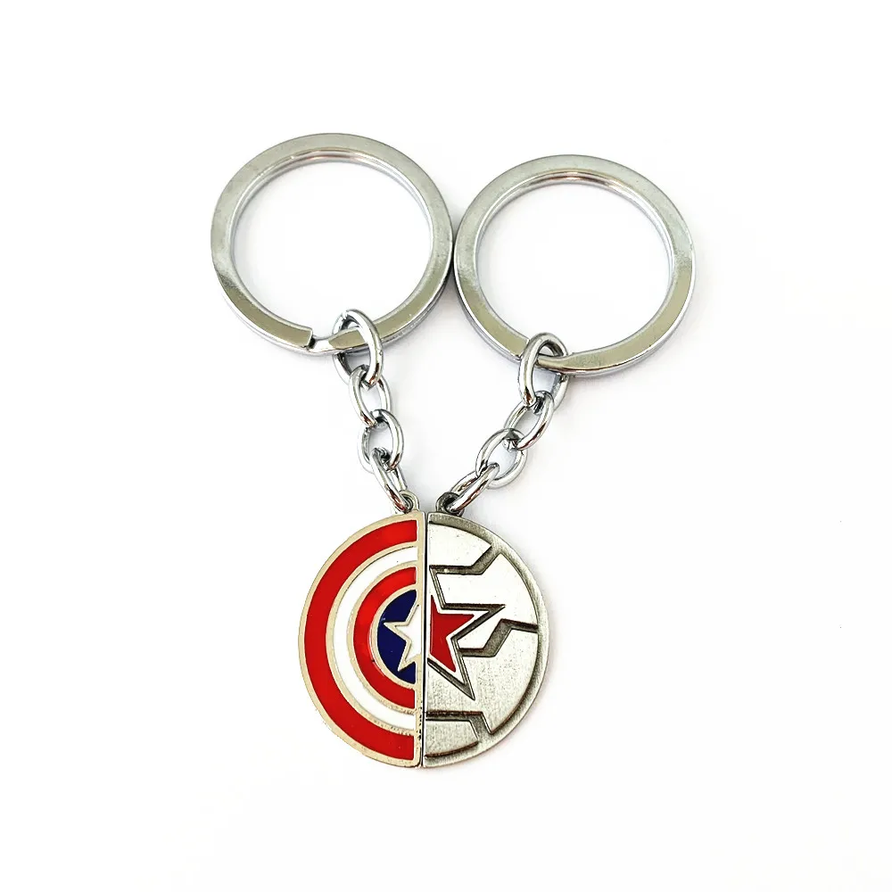 

HBSWUI Superhero Winte Soldie Keychain High Quality TV Movie Show Fashion Metal Jewelry Woman/Boy Gift