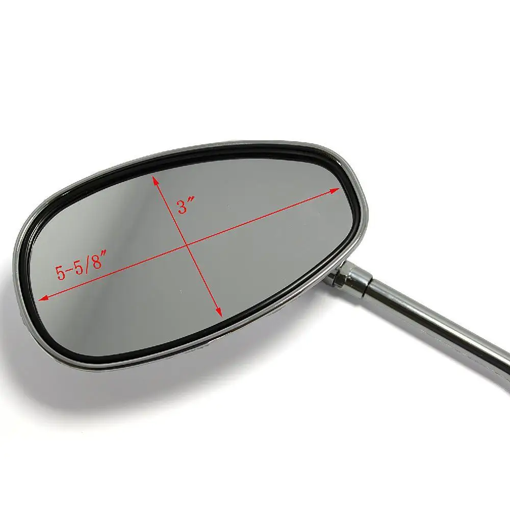 

1 Pair 10MM Universal Motorcycle Rearview Mirror Handle Bar Side Mirrors Adjustable Blind Spot Mirror for Kawasaki Suzuki