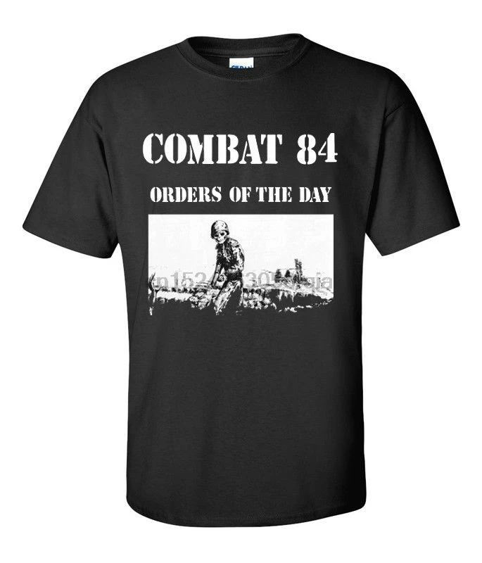 COMBAT 84 ORDERS OF THE DAY T SHIRT skinhead oi! music size S M L XL 2X 3X 4X 5X | Мужская одежда