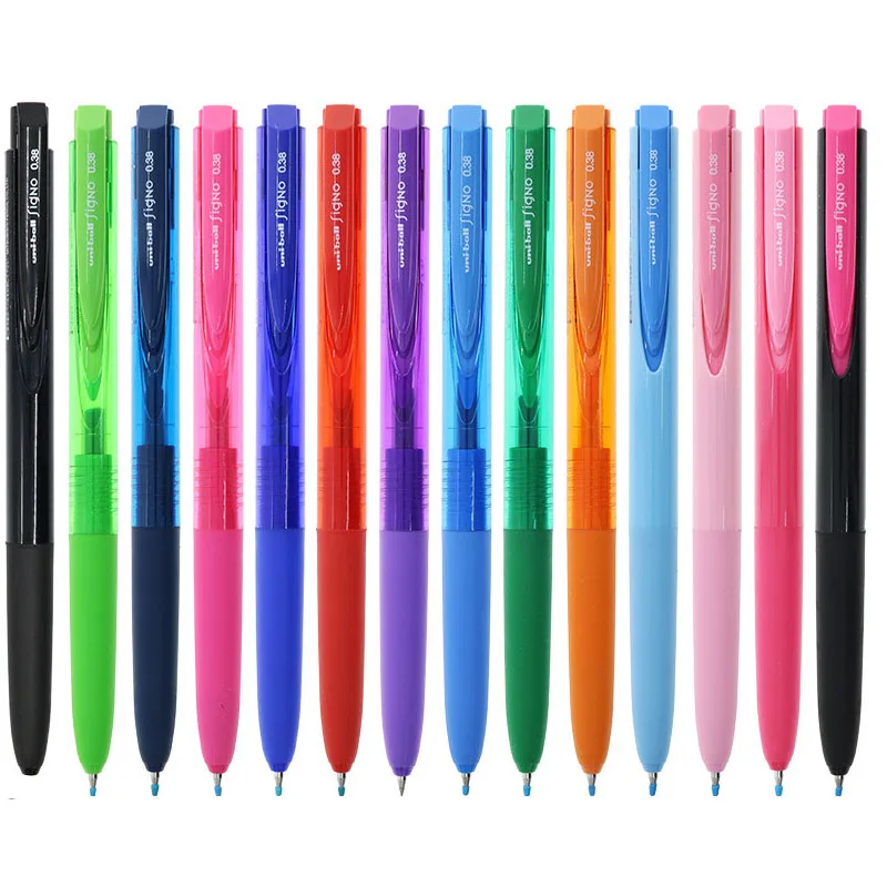 

UNI Mitsubishi UMN-155 Color Neutral Pen Signo RT1 Press Dynamic Water Pen 0.38 Students For Hand Account Signature Pen 0.5