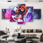 Постер LOL с изображением сумерков, героев Зои, HD Настенная картина Лига Легенд, видеоигры, художественные картины на холсте, Настенная спальня