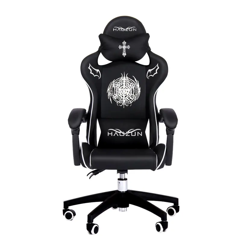 

Black WCG Gaming Chair Computer Chair Lifting Adjustable Swivel Chair Armchair Game Live Chair Office Chair Executive Chair