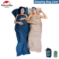 naturehike single double sleeping bag liner outdoor camping envelope ultra light portable comfortable cotton sleeping bag liner