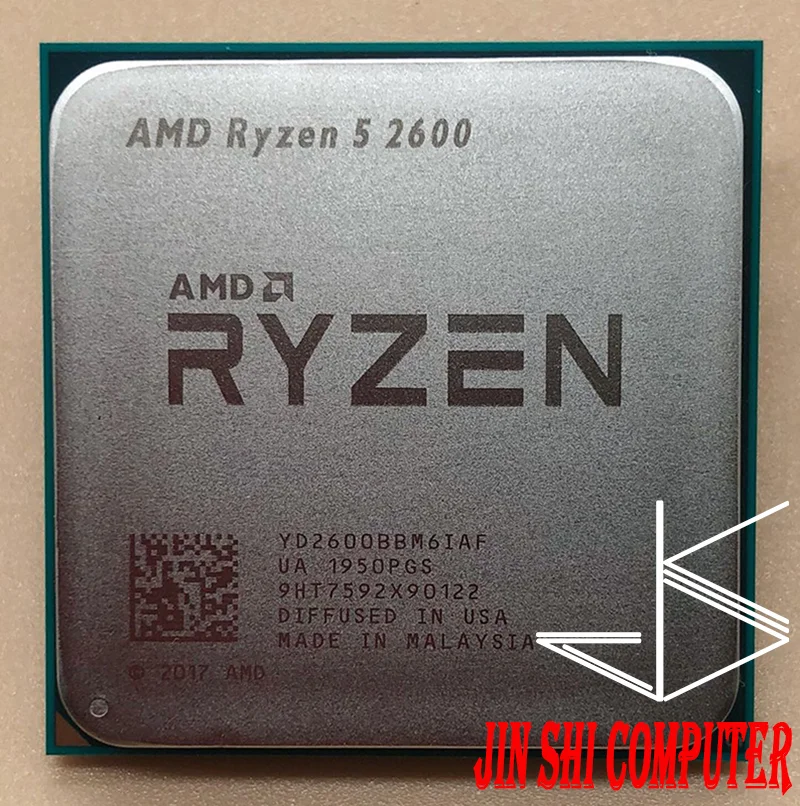 Процессор AMD R5 2600 3 4 ГГц шестиядерный двенадцатиядерный 65 Вт процессор YD2600BBM6IAF