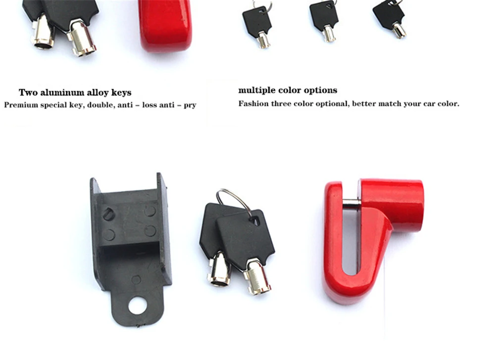 

Durable Stainless Steel MTB Mountain Bike Bicycle Portable Lightweight Triathlon Fixed Gear Locks Anti Lost Security Lock