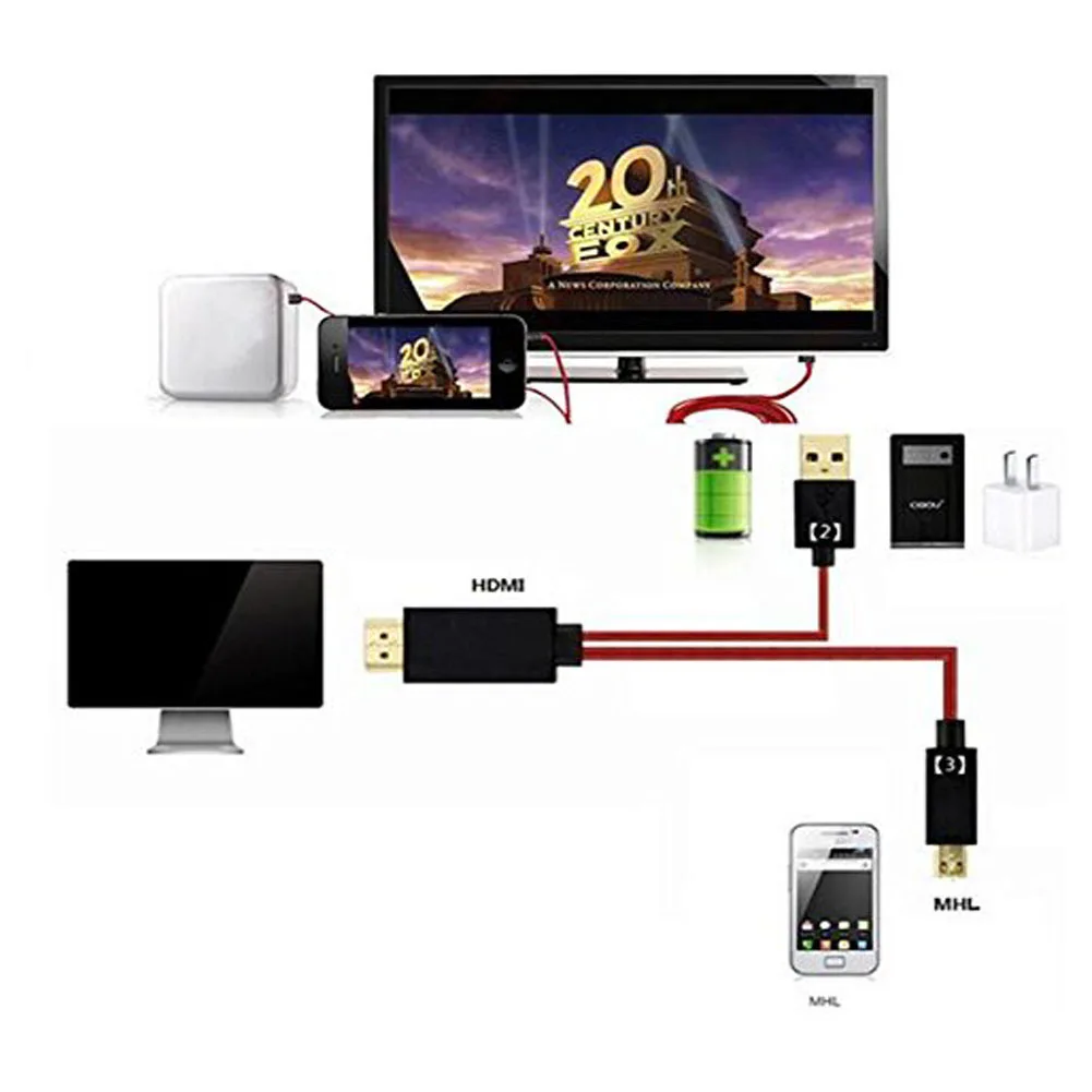 1080P 11 pin Micro USB к HDMI кабель с видео аудио выходом для samsung Galaxy S3 S4 S5 Edge Note 3|Кабели