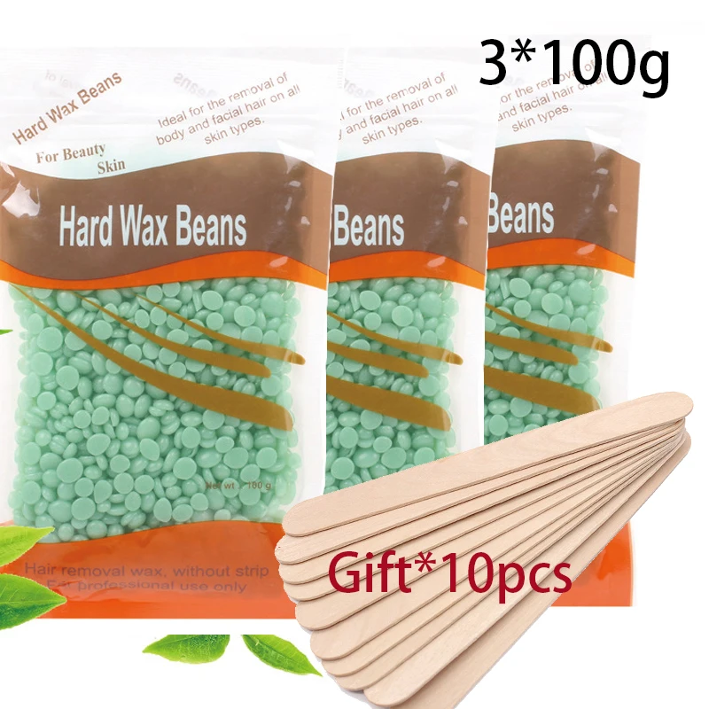 

200g 300g/Pack Wax beans Removing Bikini Face Hair Legs Arm Hot Film Wax Pellet Hard Wax Hair Removal Bean For Women Men