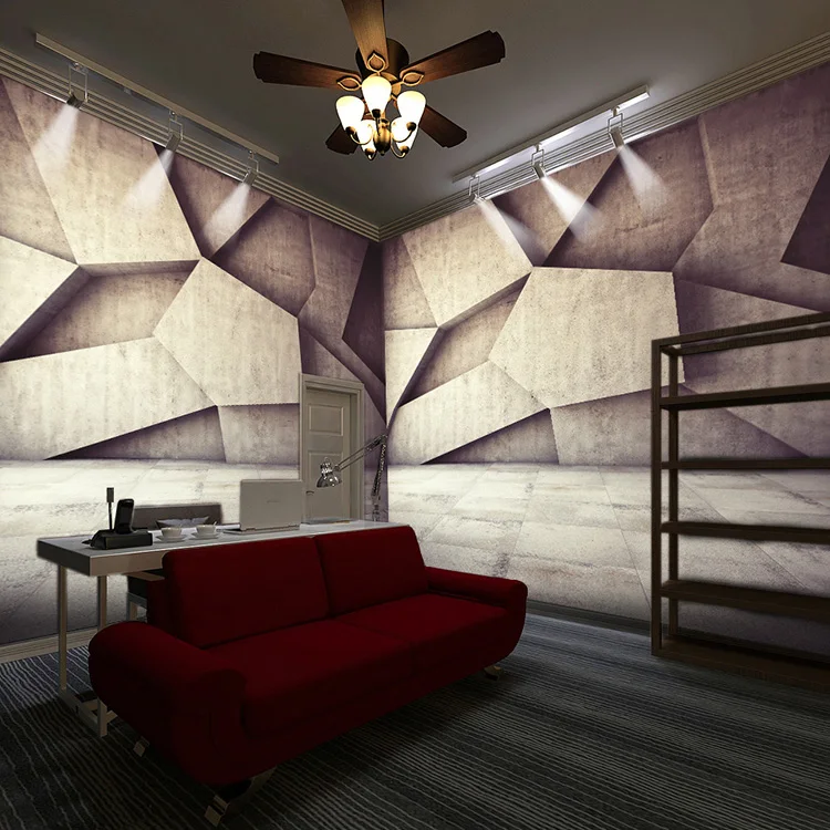

The latest 3D large custom wallpaper mural stone brick living room bedroom study waterproof