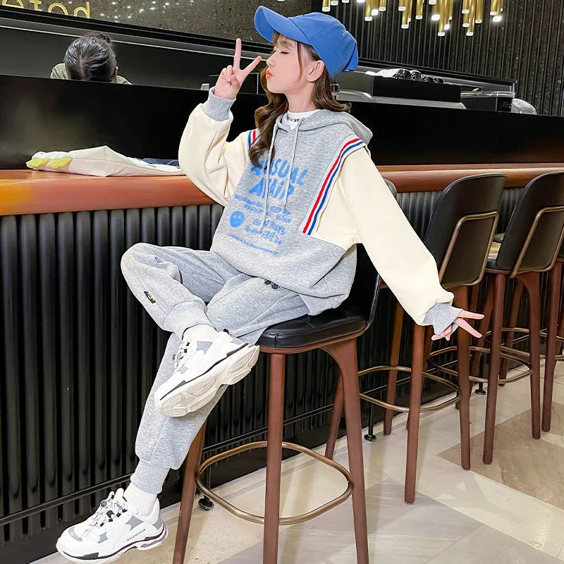 

Children Girls School Uniform Two Piece Child Set Outfits Kids ClothingSuits For Teenagers Boys Women 12 13 15 Years Old