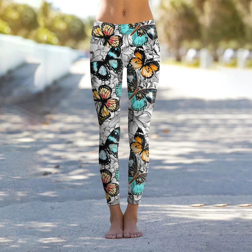 

Women Sports Gym Leggings High Waist Sexy Printing Women's Fashion Pants Fitness Elastic Leggings Long Pants Women Ropa De Mujer