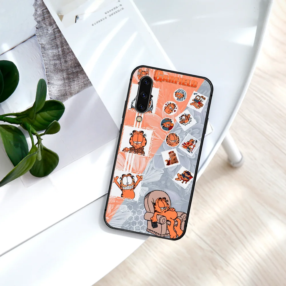 

Garfield Cute Cat Phone Case For Samsung Galaxy A 3 5 7 8 10 20 20E 21S 30 30S 40 50 51 70 71 black Coque Tpu Cover Silicone