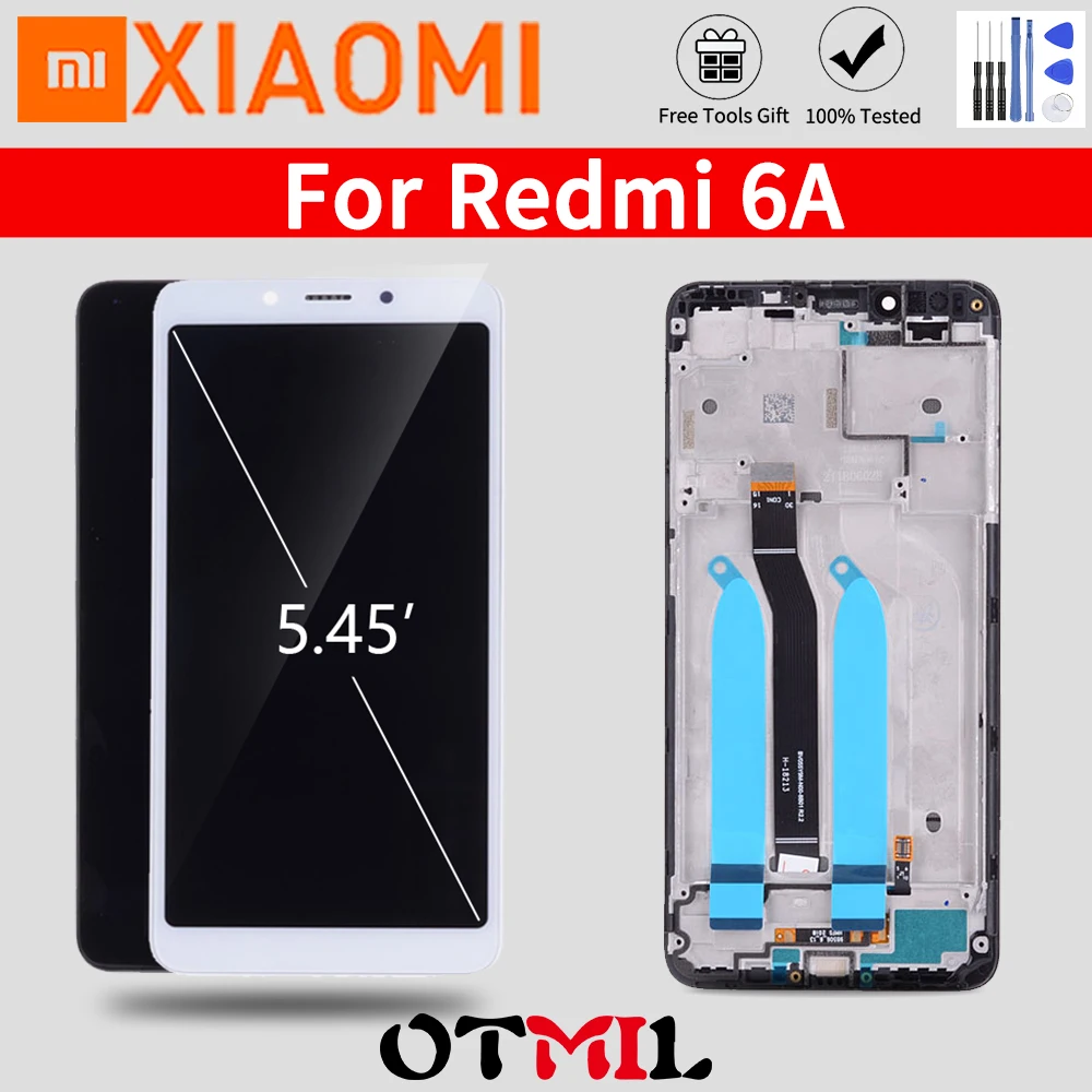 5,4" для XIAOMI Redmi 6 ЖК-дисплей, сенсорный экран, рамка дигитайзера для XIAOMI Redmi 6A Redmi6, ЖК-дисплей, замена