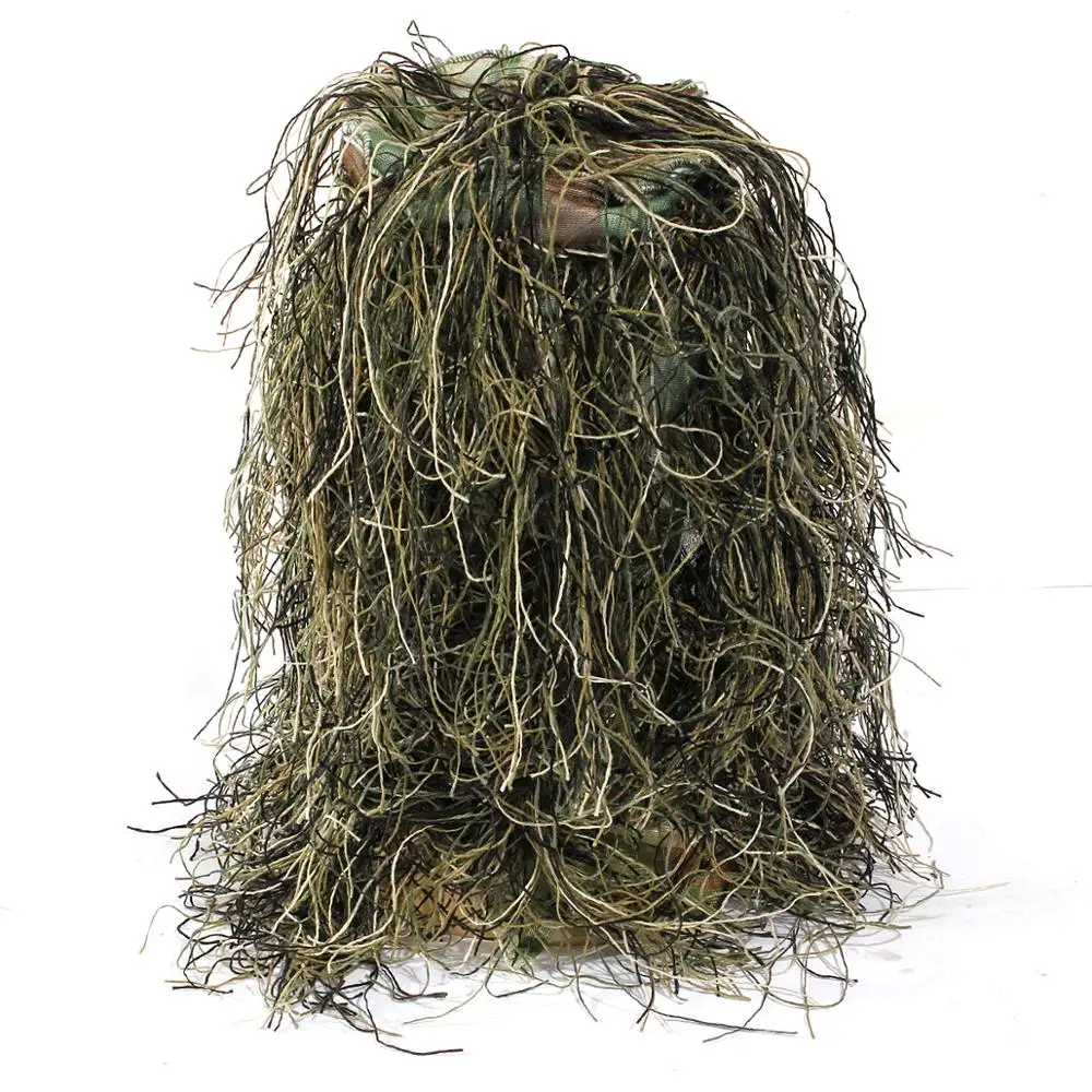 Тактический Камуфляж, лесная местность, снайперский Ghillie костюм, скрытная охотничья одежда, плащ-невидимка, одежда, 3D камуфляж, набор для охоты