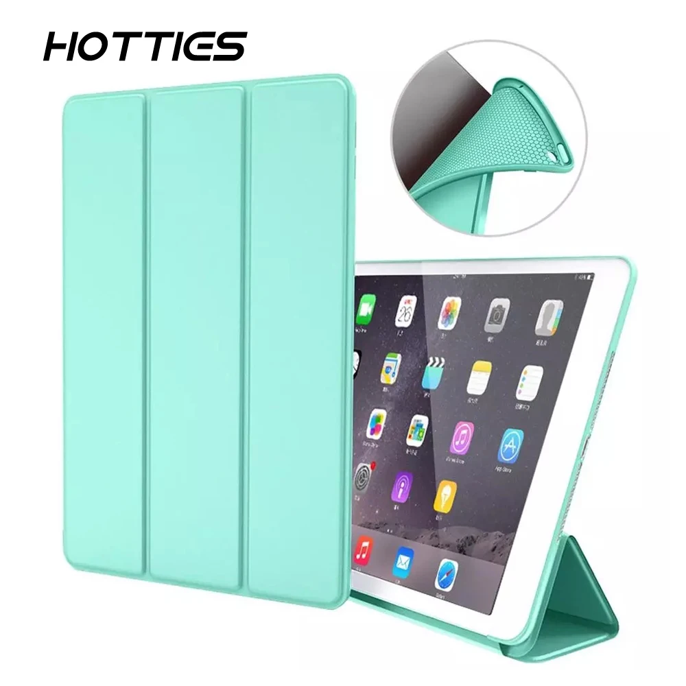 Прочный ПУ кожа силикон мягкий чехол смарт стенд таблетки защитный подходит для
