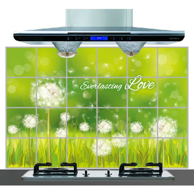 Кухонная маслостойкая наклейка устойчивая к высоким температурам