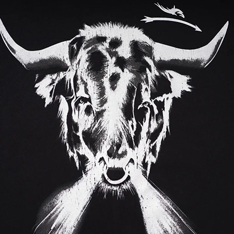 

New 19ss Men luxury beast Cow monster Hoodies Hoody hooded Sweatshirts velvet Cotton Drake Thick Fleece Street Hip hop #N60