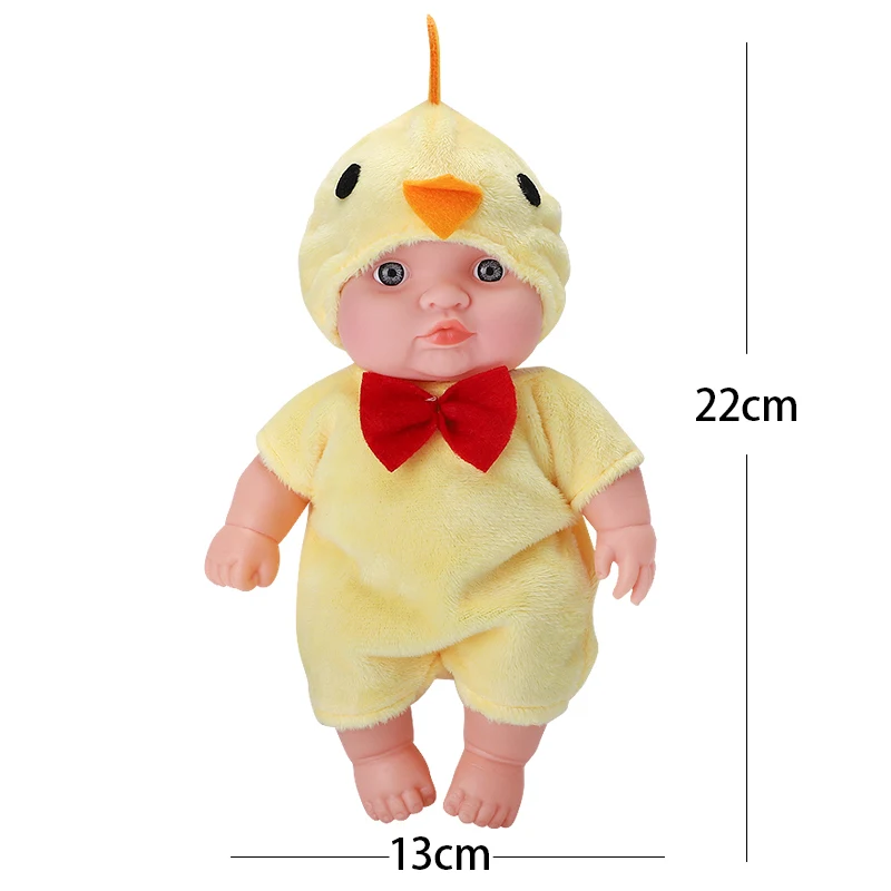 8 дюймов Милая Одежда Bebe Кукла Reborn игрушки мягкие силиконовые аксессуары для тела