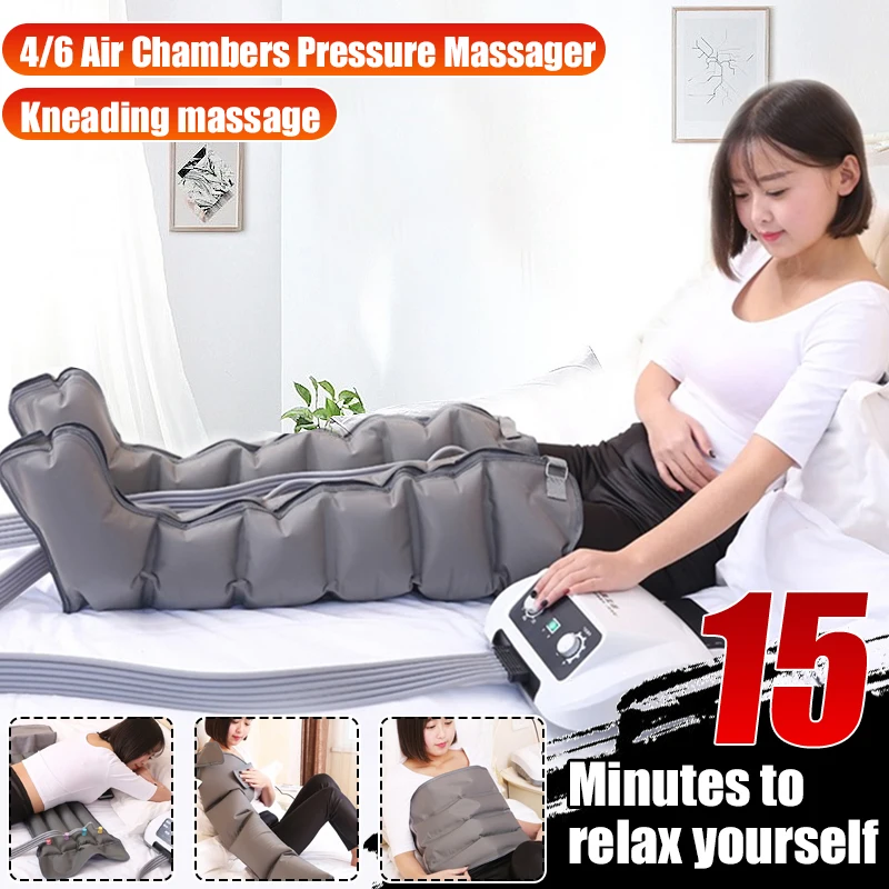 6/4 воздушные камеры компрессионный массажер для ног Вибрационный насос